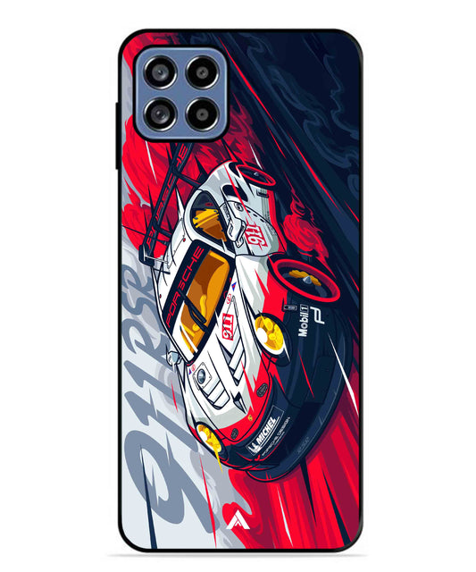 Porsche 911 Car Metal Back Cover Phone Case for Samsung Galaxy F42
