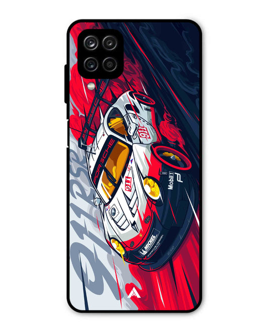 Porsche 911 Car Metal Back Cover Phone Case for Samsung Galaxy M12