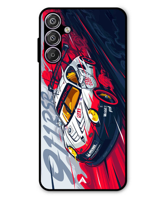 Porsche 911 Car Metal Back Cover Phone Case for Samsung Galaxy M16