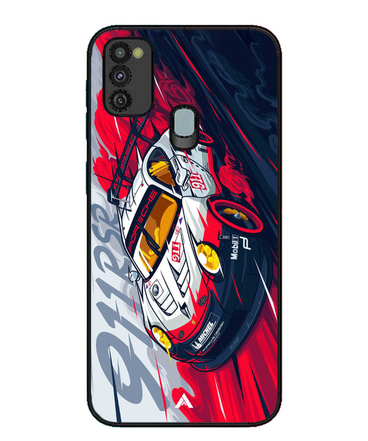 Porsche 911 Car Metal Back Cover Phone Case for Samsung Galaxy M30s