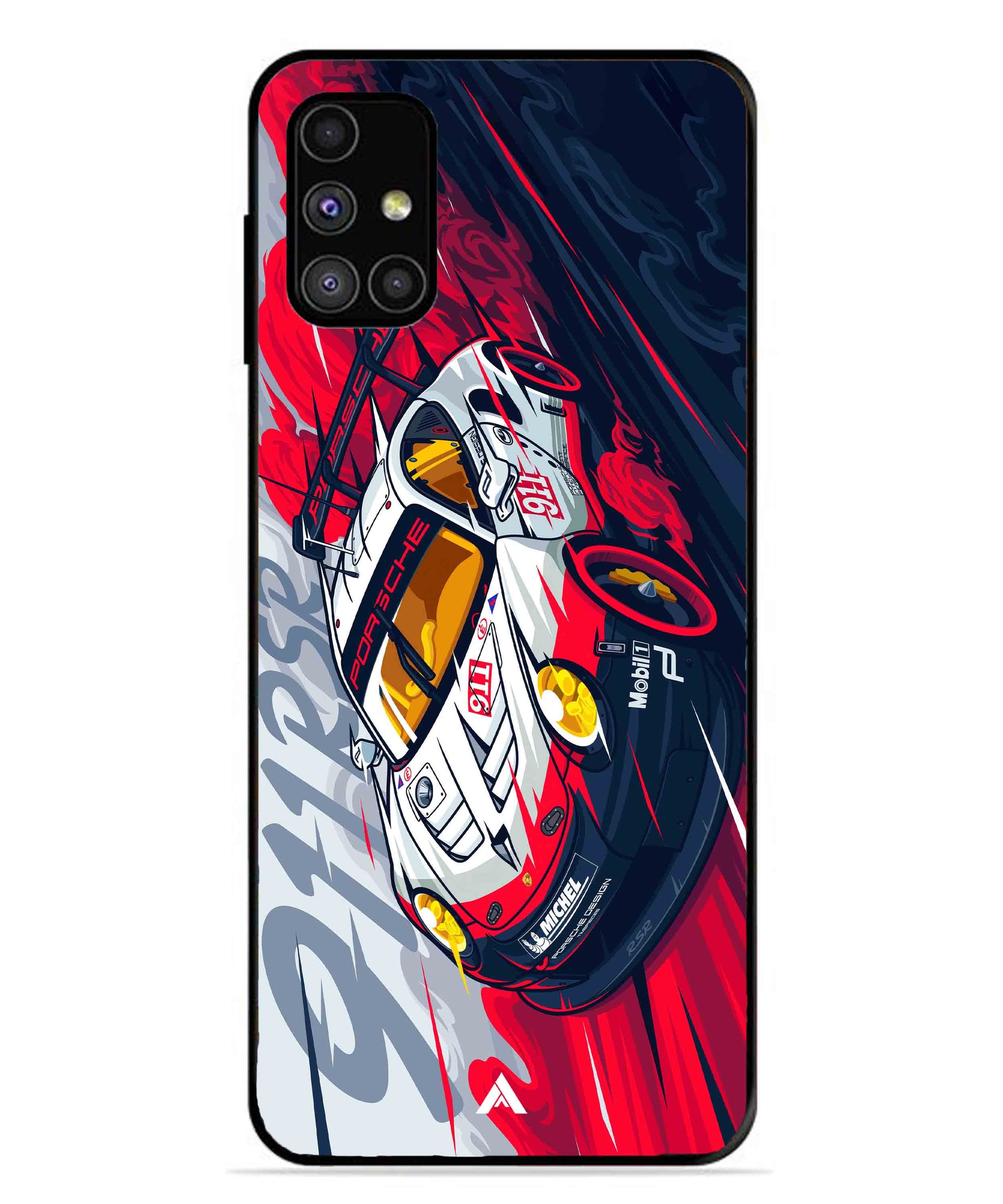 Porsche 911 Car Metal Back Cover Phone Case for Samsung Galaxy M31s