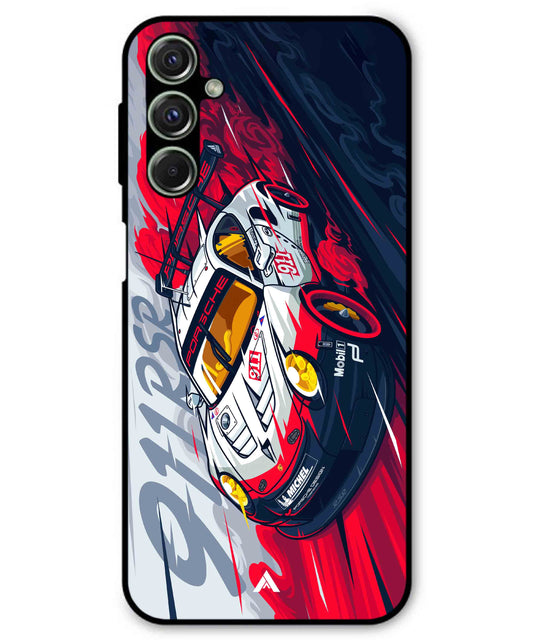 Porsche 911 Car Metal Back Cover Phone Case for Samsung Galaxy M34