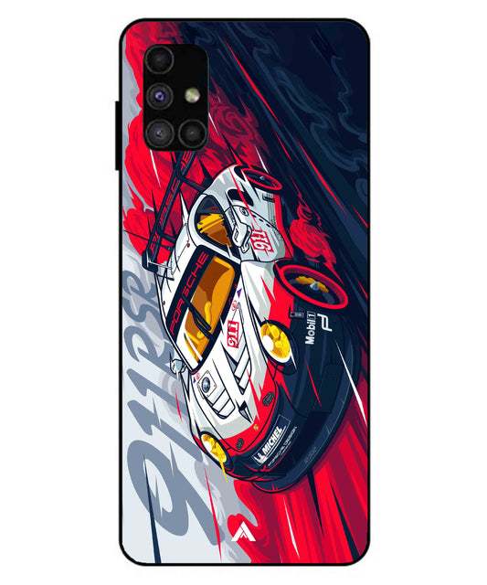 Porsche 911 Car Metal Back Cover Phone Case for Samsung Galaxy M51
