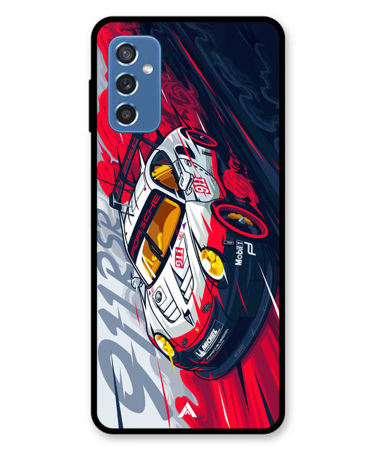 Porsche 911 Car Metal Back Cover Phone Case for Samsung Galaxy M52