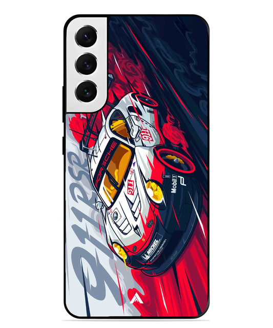 Porsche 911 Car Metal Back Cover Phone Case for Samsung Galaxy S21 Fe