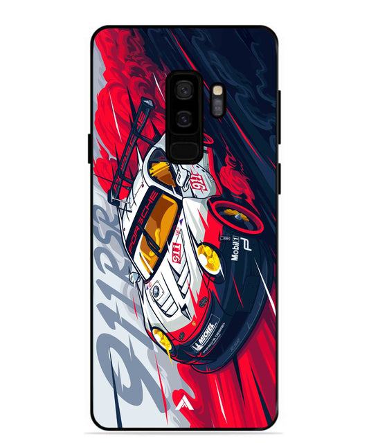 Porsche 911 Car Metal Back Cover Phone Case for Samsung Galaxy S9 Plus