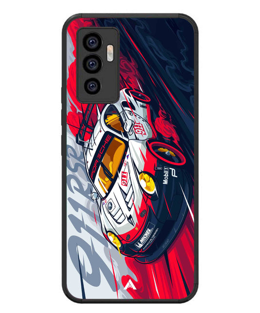 Porsche 911 Car Metal Back Cover Phone Case for Vivo T1