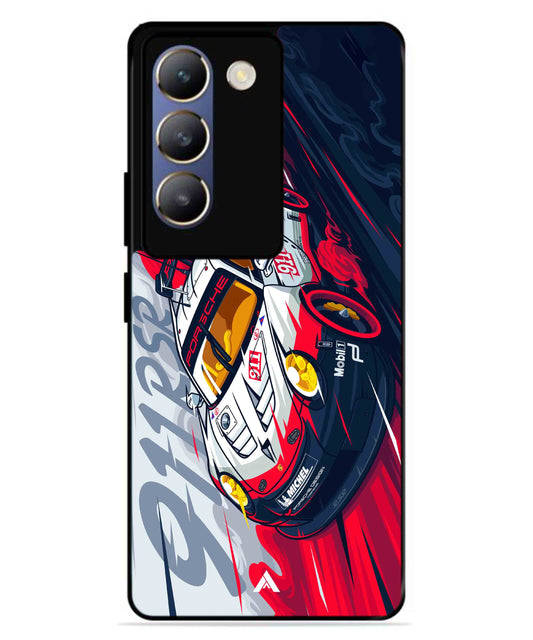 Porsche 911 Car Metal Back Cover Phone Case for Vivo T3