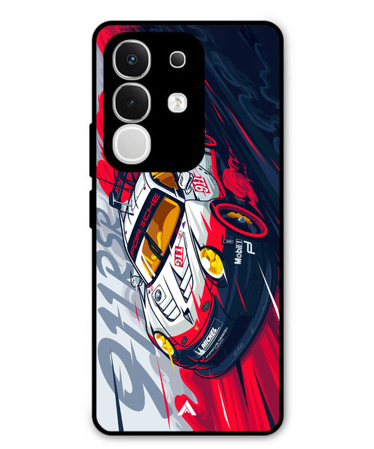 Porsche 911 Car Metal Back Cover Phone Case for Vivo T4X
