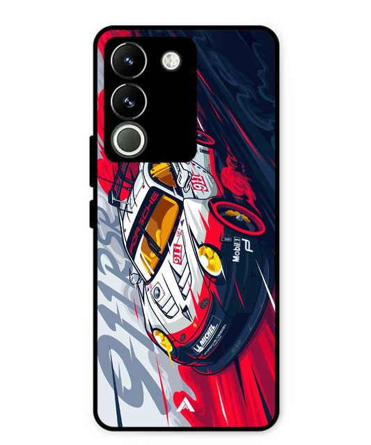 Porsche 911 Car Metal Back Cover Phone Case for Vivo Y200