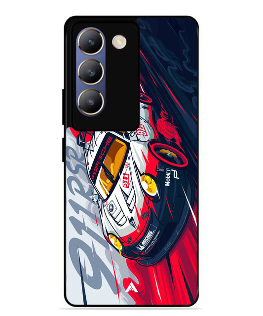 Porsche 911 Car Metal Back Cover Phone Case for Vivo Y200e