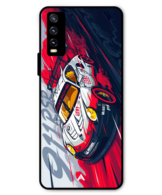 Porsche 911 Car Metal Back Cover Phone Case for Vivo Y20a