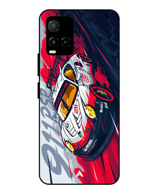 Porsche 911 Car Metal Back Cover Phone Case for Vivo Y21