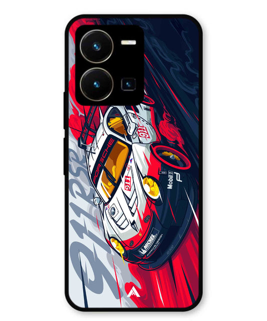 Porsche 911 Car Metal Back Cover Phone Case for Vivo Y35