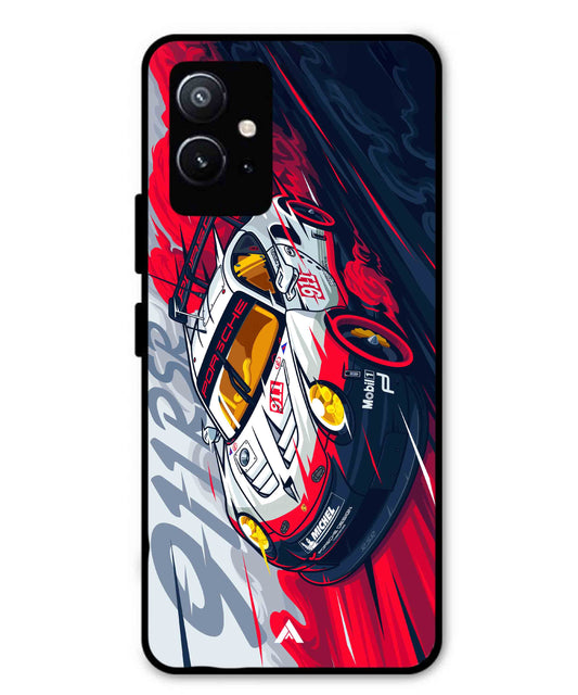 Porsche 911 Car Metal Back Cover Phone Case for Vivo Y75 5G