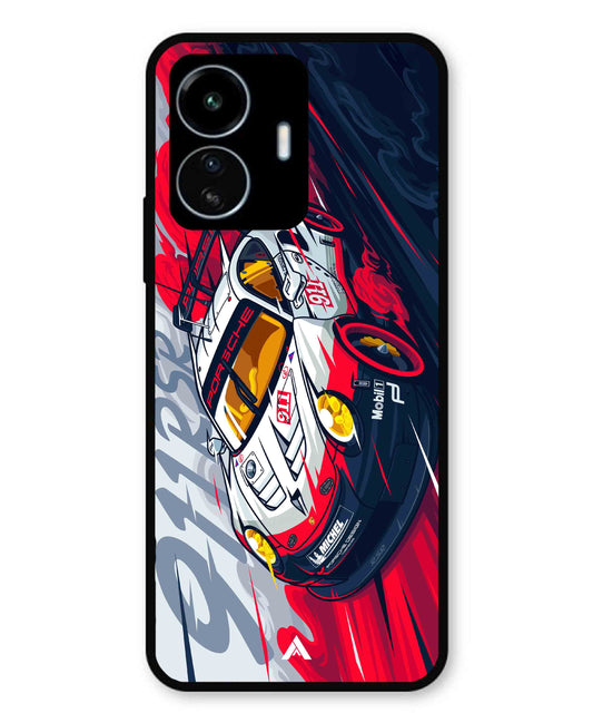 Porsche 911 Car Metal Back Cover Phone Case for Vivo Y77
