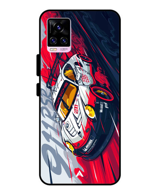 Porsche 911 Car Metal Back Cover Phone Case for Vivo v20 Pro