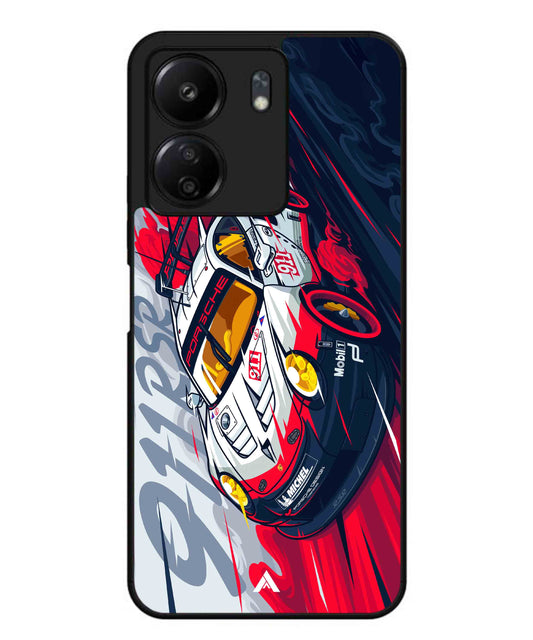 Porsche 911 Car Metal Back Cover Phone Case for Xiaomi Redmi 13C 4G