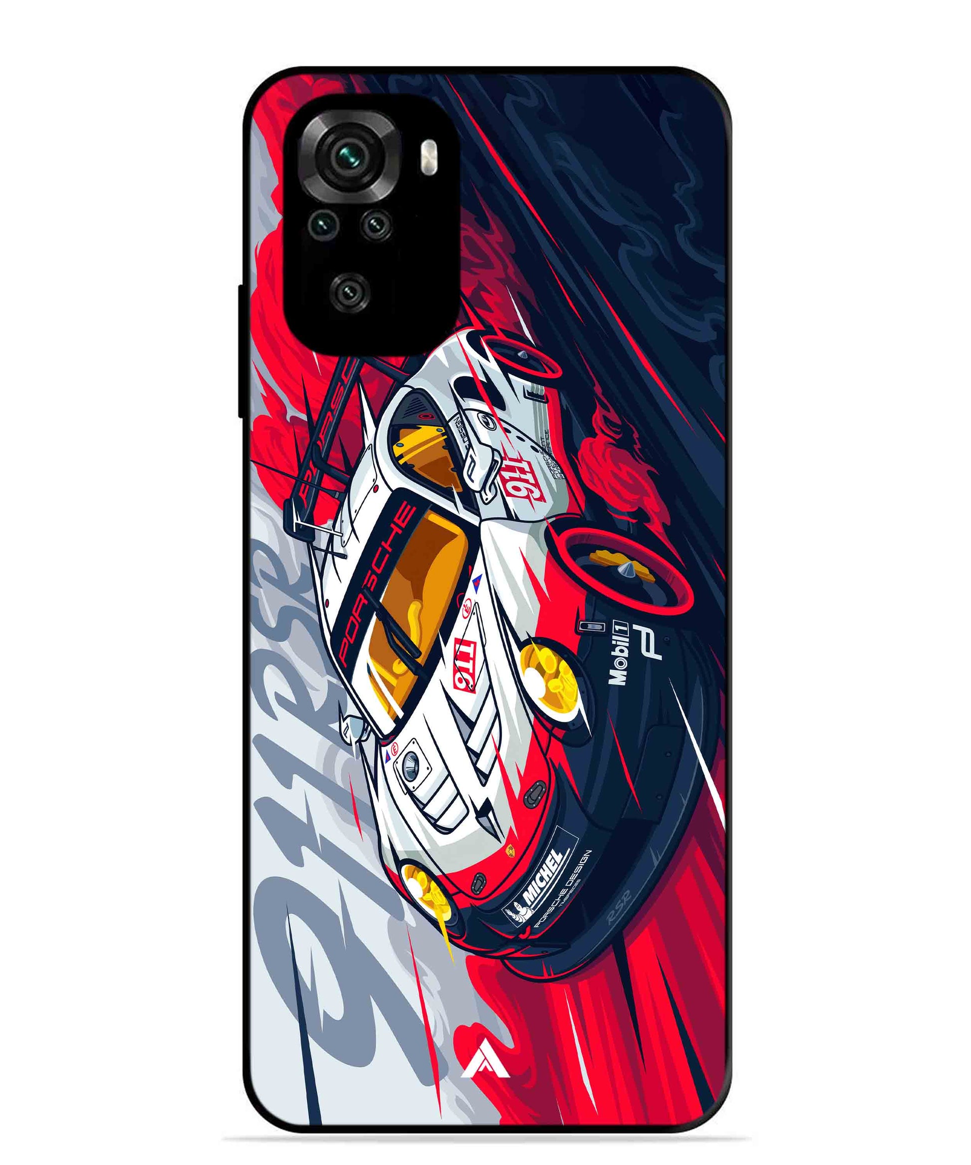 Porsche 911 Car Metal Back Cover Phone Case for Xiaomi Redmi Note 10S