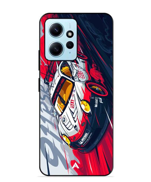 Porsche 911 Car Metal Back Cover Phone Case for Xiaomi Redmi Note 12 4G
