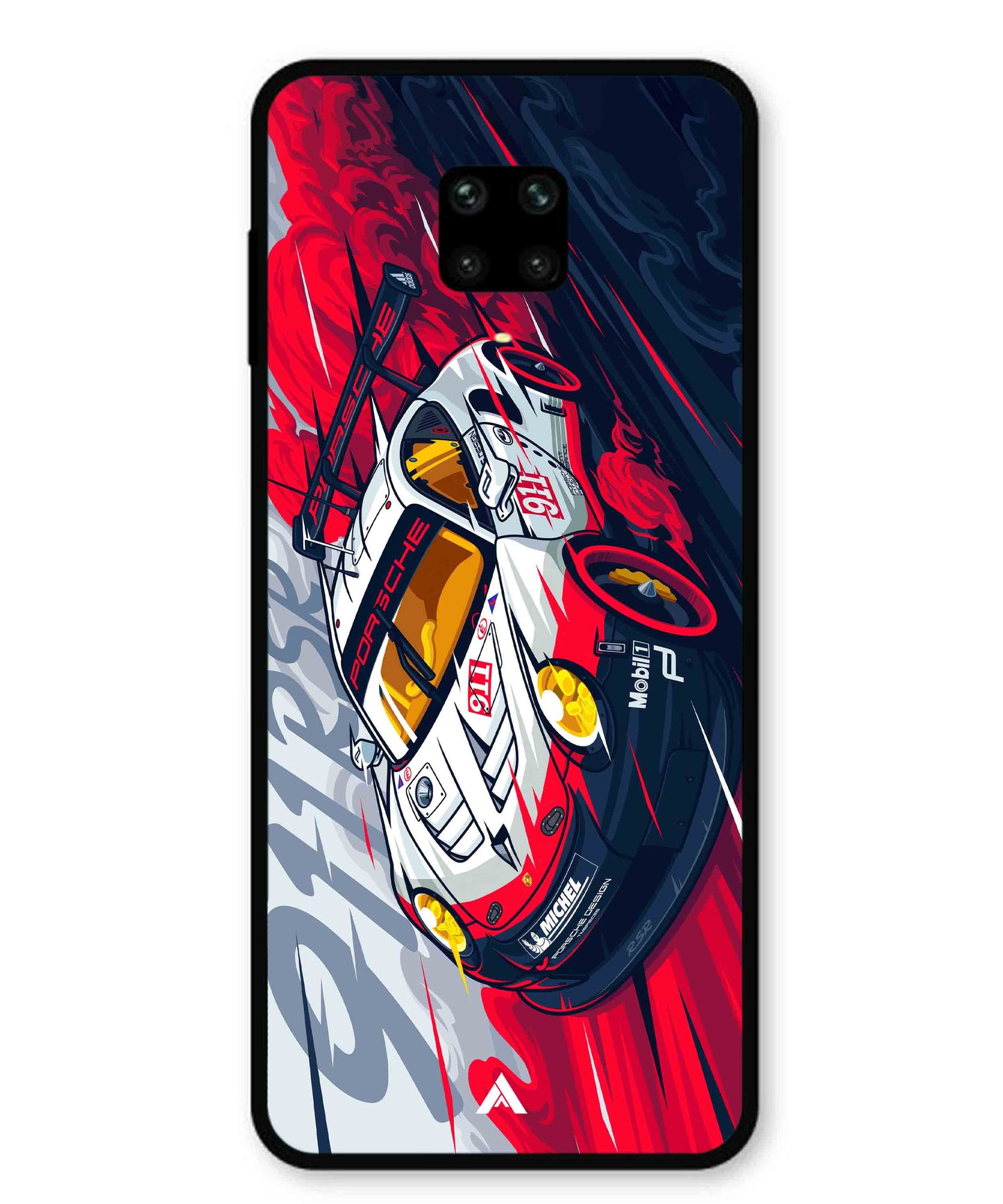 Porsche 911 Car Metal Back Cover Phone Case for Xiaomi Redmi Note 9 Pro Max