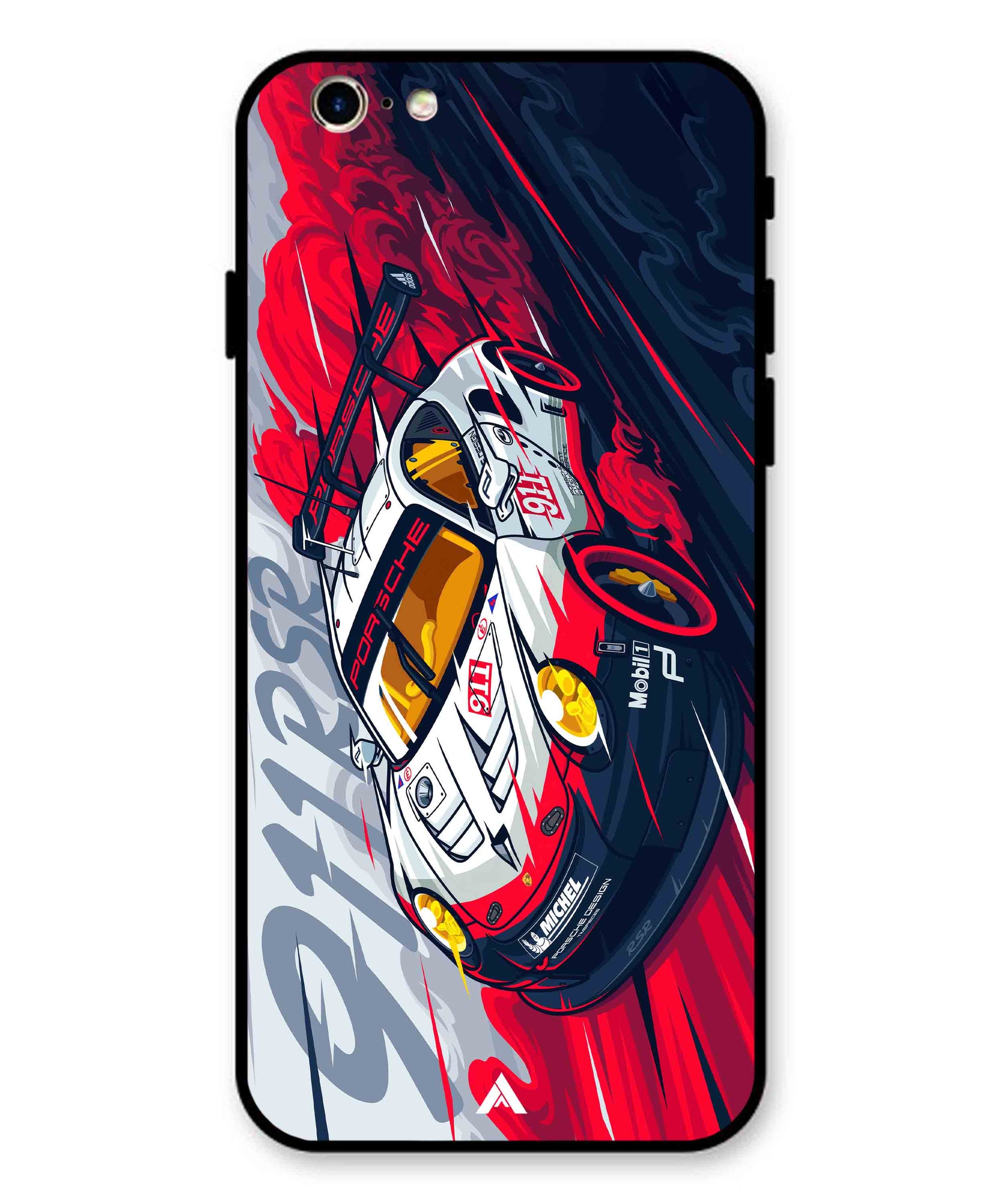 Porsche 911 Car Metal Back Cover Phone Case for iPhone 11