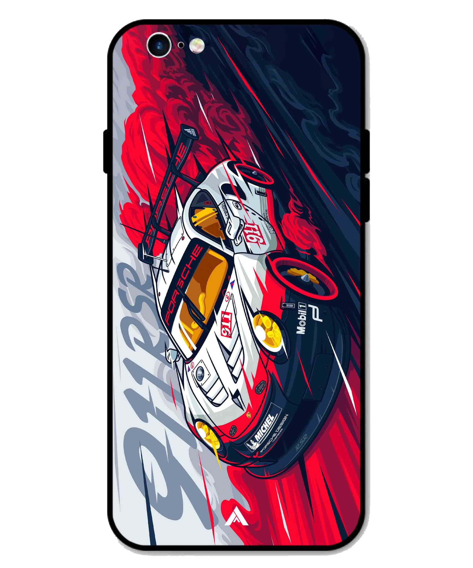 Porsche 911 Car Metal Back Cover Phone Case for iPhone 6s
