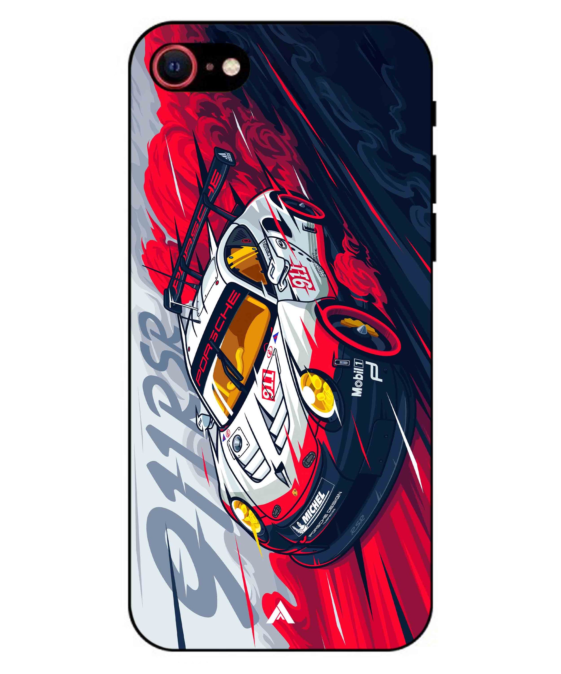 Porsche 911 Car Metal Back Cover Phone Case for iPhone 7