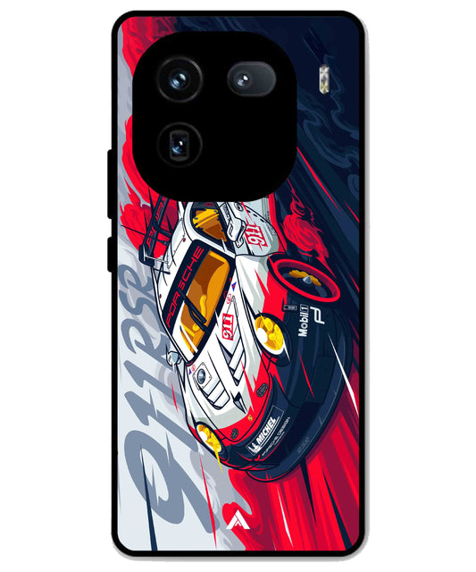 Porsche 911 Car Metal Back Cover Phone Case for iQOO 12