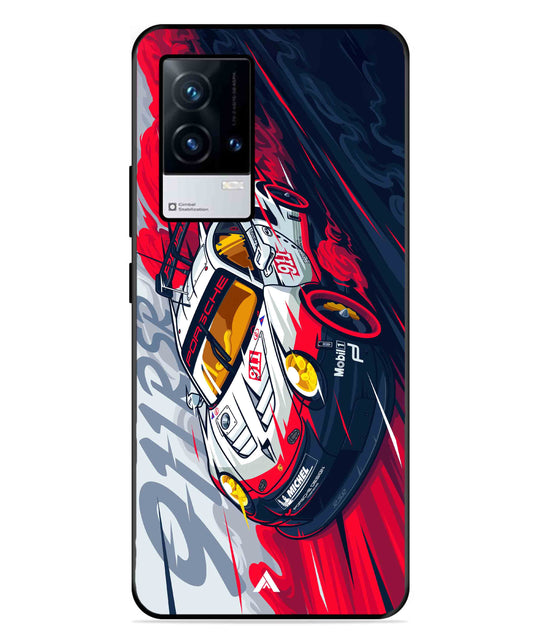 Porsche 911 Car Metal Back Cover Phone Case for iQOO 8