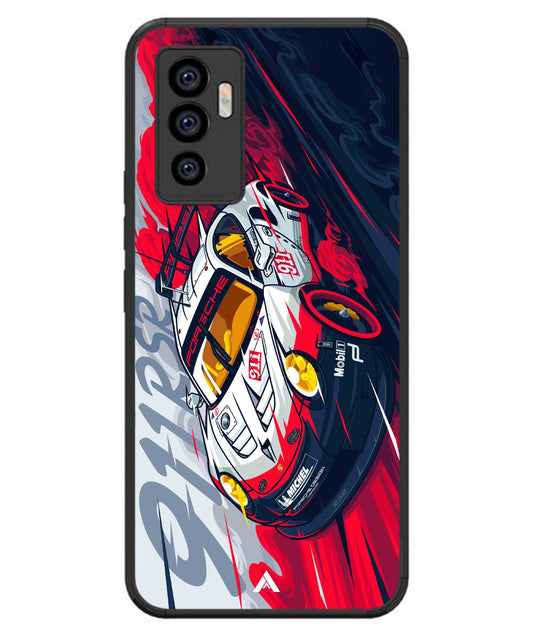 Porsche 911 Car Metal Back Cover Phone Case for iQOO Z6