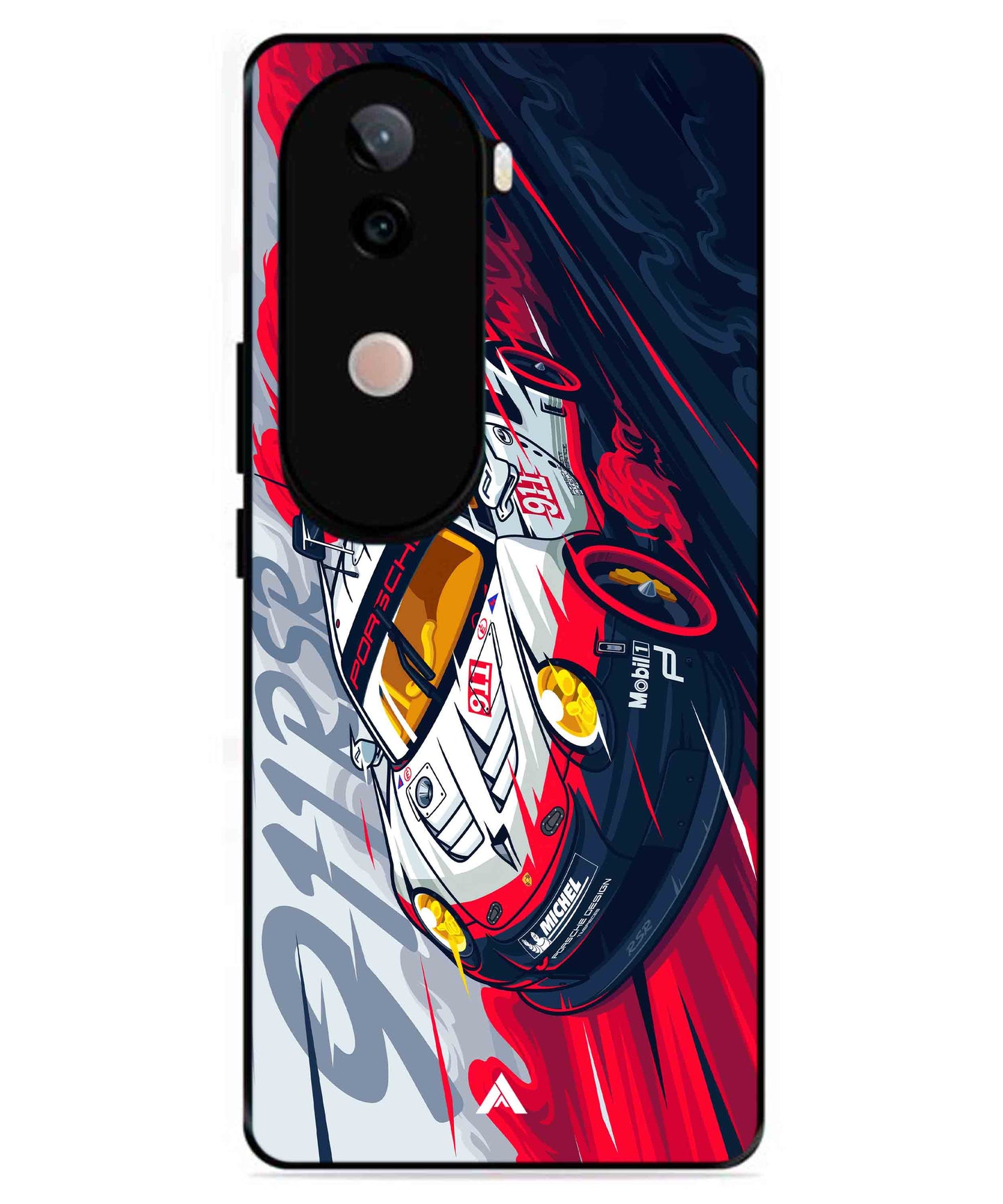 Porsche 911 Car Metal Back Cover Phone Case for iQOO Z9s