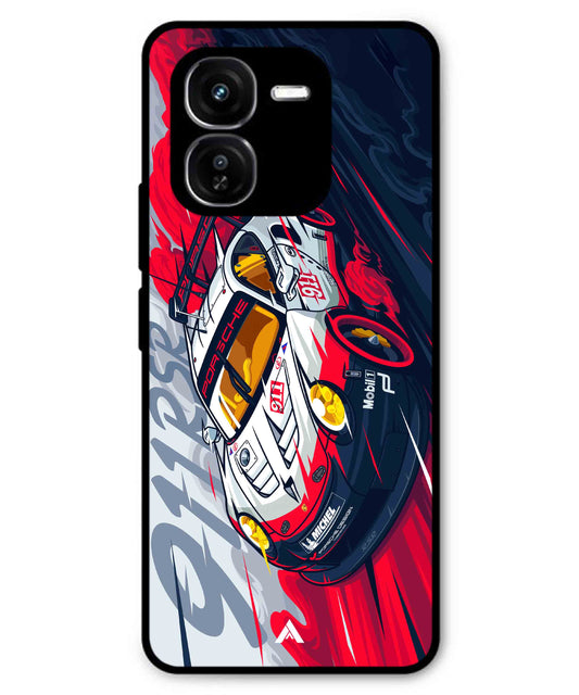 Porsche 911 Car Metal Back Cover Phone Case for iQOO Z9x