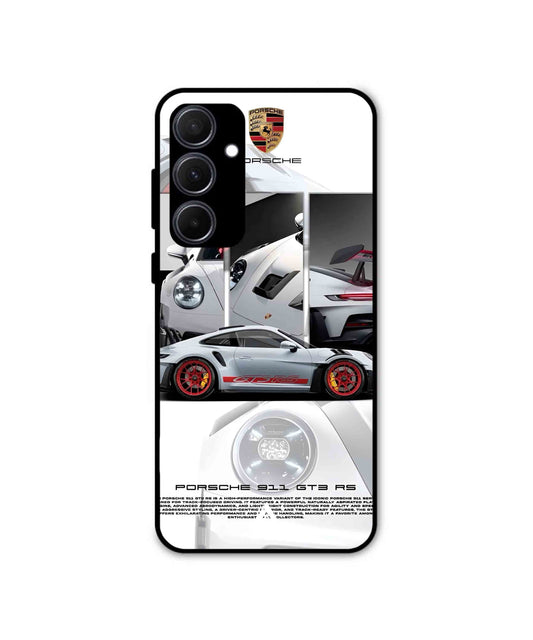 Porsche 911 GT3 RS White Metal Back Cover Phone Case