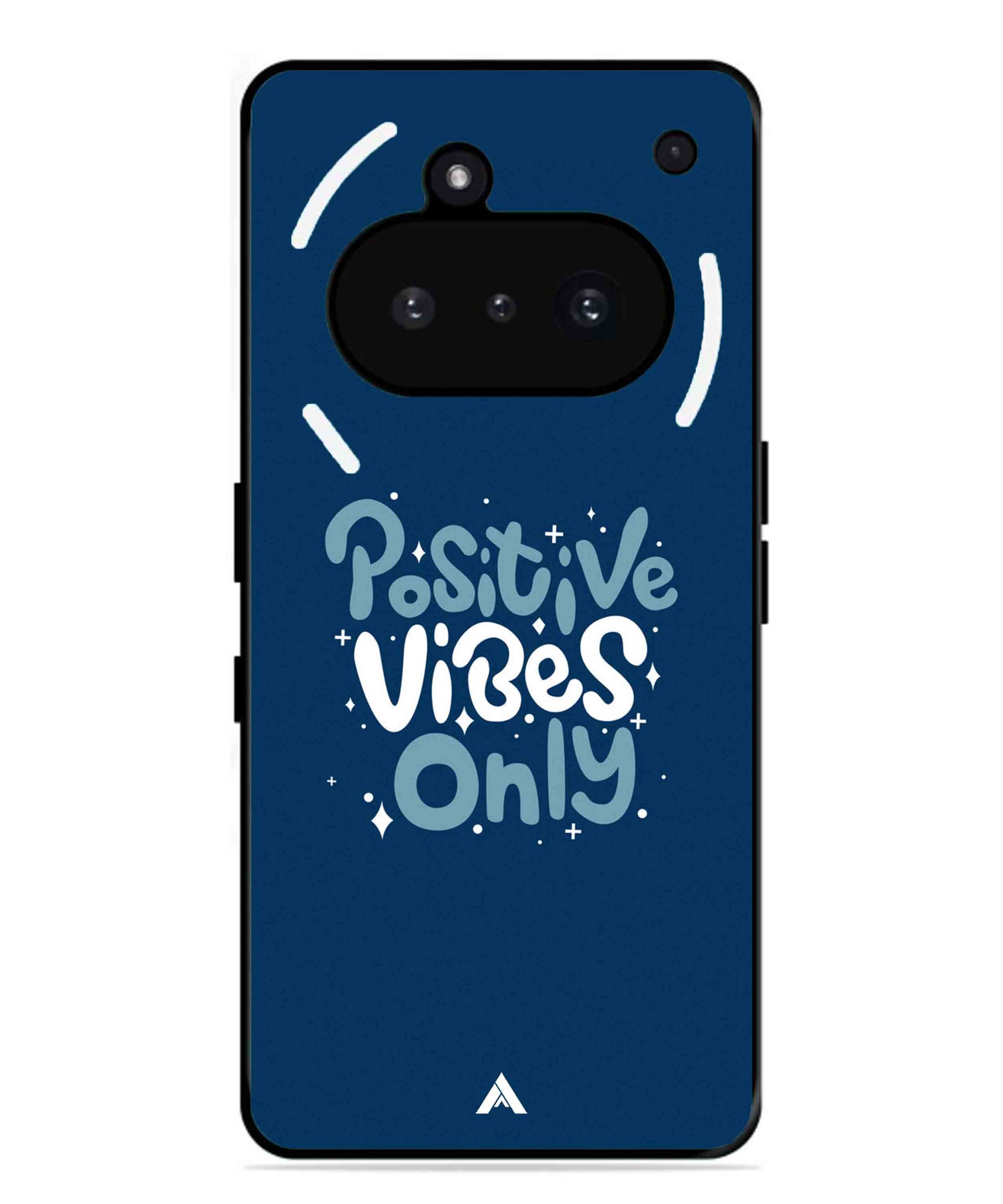 Positive Vibes Only Metal Back Cover Phone Case for Nothing Phone 3a