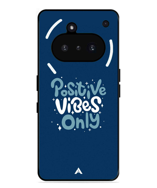 Positive Vibes Only Metal Back Cover Phone Case for Nothing Phone 3a