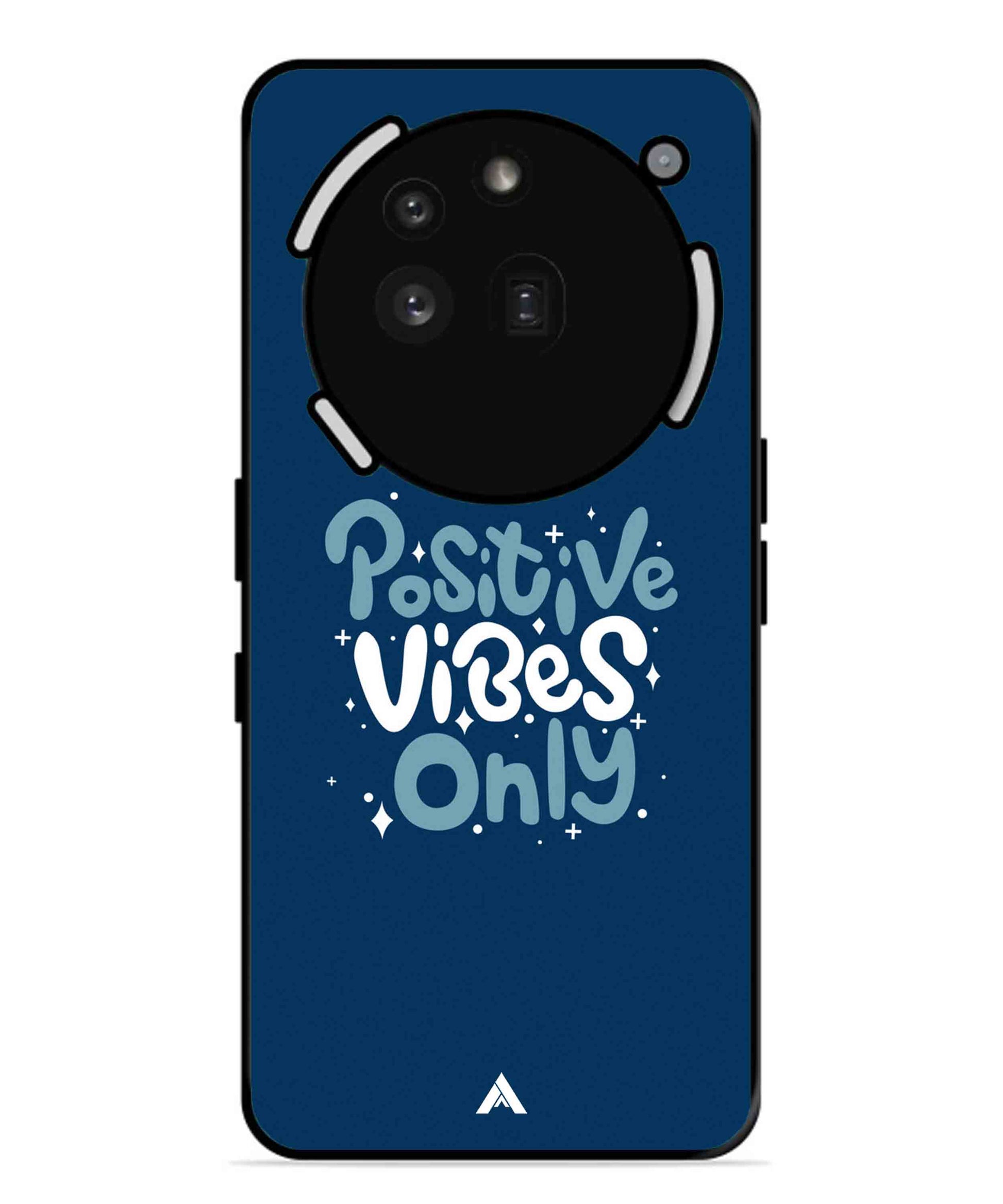 Positive Vibes Only Metal Back Cover Phone Case for Nothing Phone 3a Pro