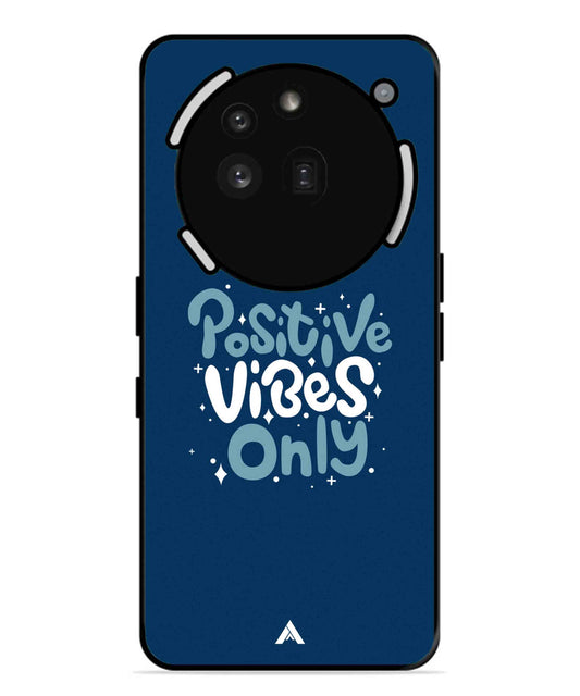 Positive Vibes Only Metal Back Cover Phone Case for Nothing Phone 3a Pro