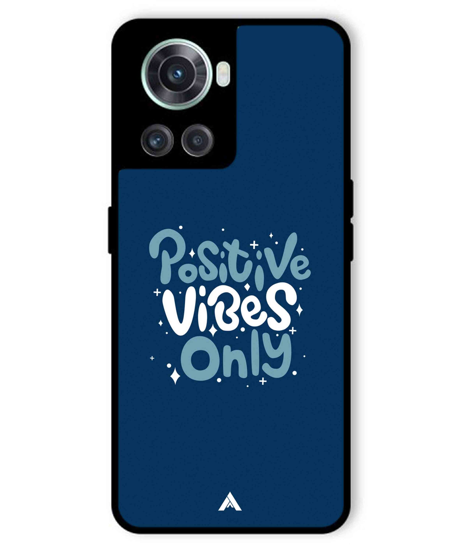 Positive Vibes Only Metal Back Cover Phone Case for Oneplus 10R
