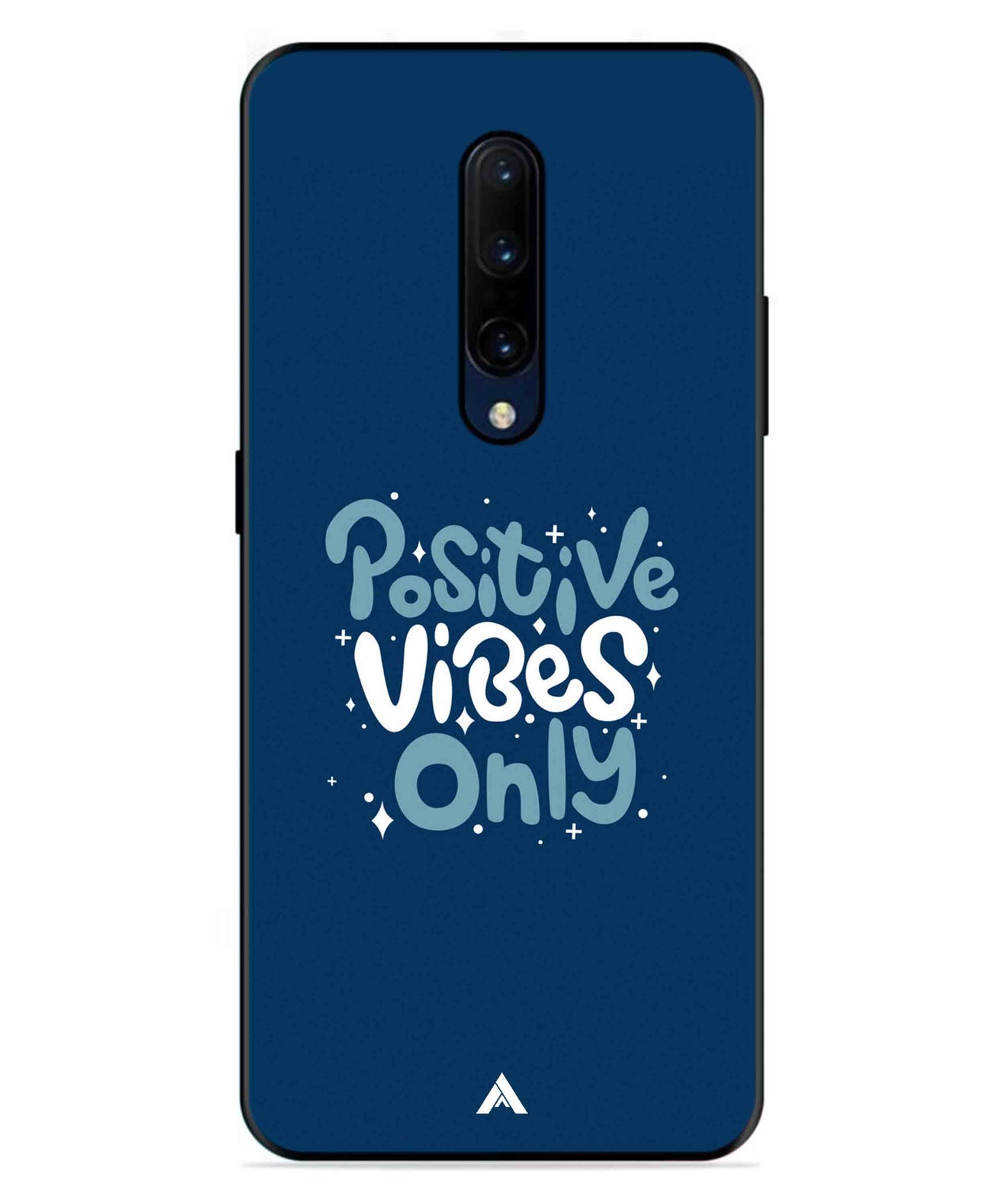 Positive Vibes Only Metal Back Cover Phone Case for Oneplus 7 Pro