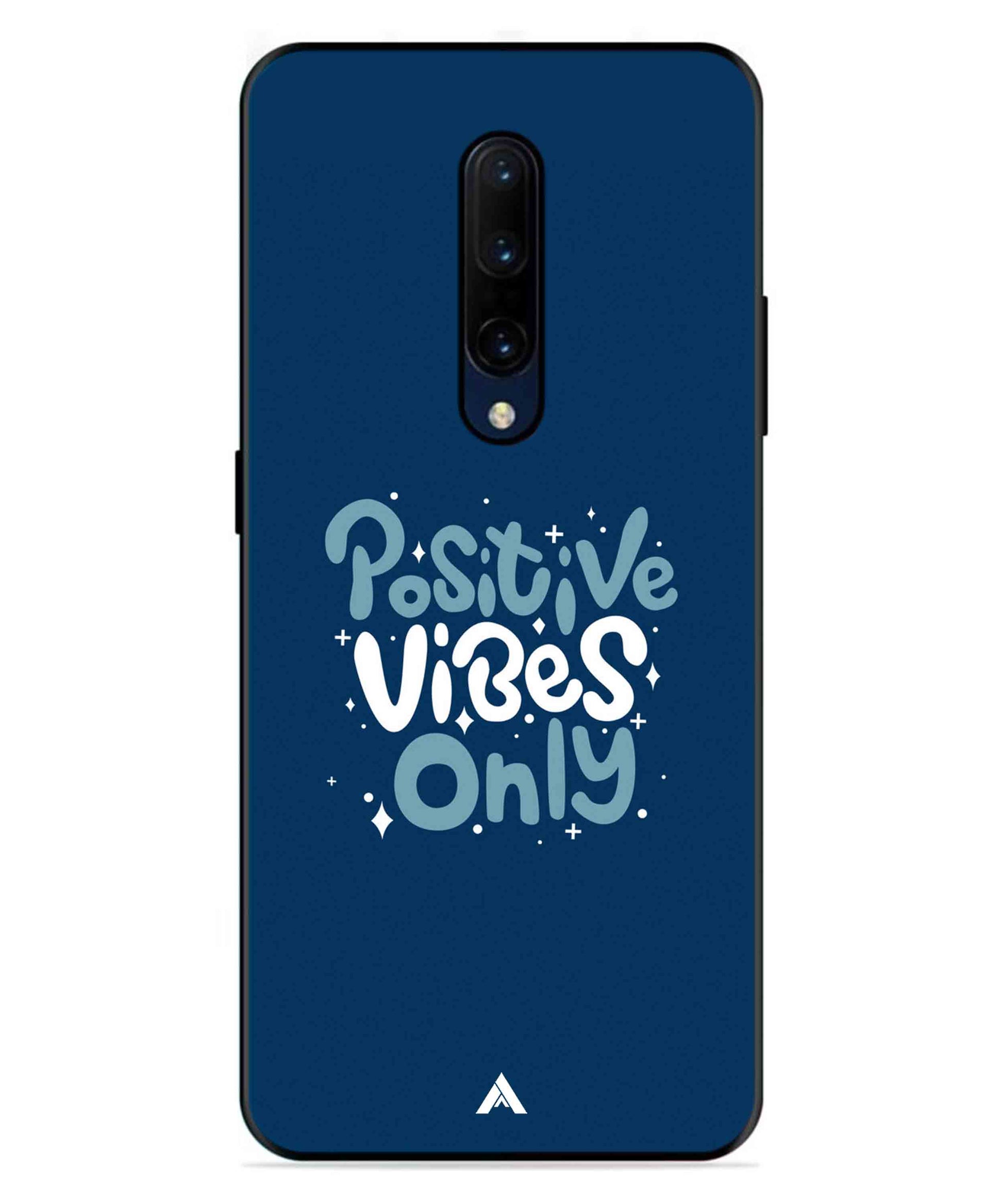 Positive Vibes Only Metal Back Cover Phone Case for Oneplus 7 Pro