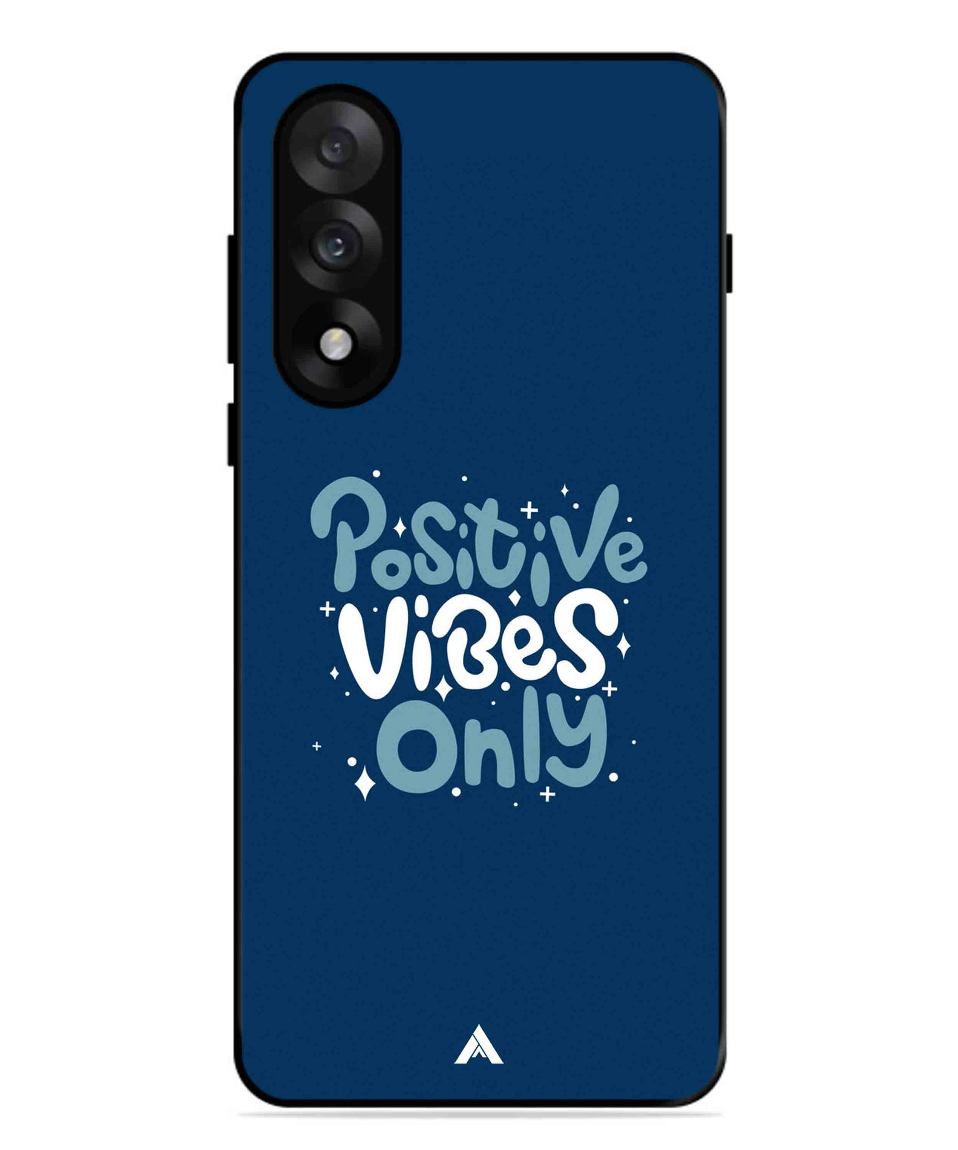 Positive Vibes Only Metal Back Cover Phone Case for Oneplus Nord 5