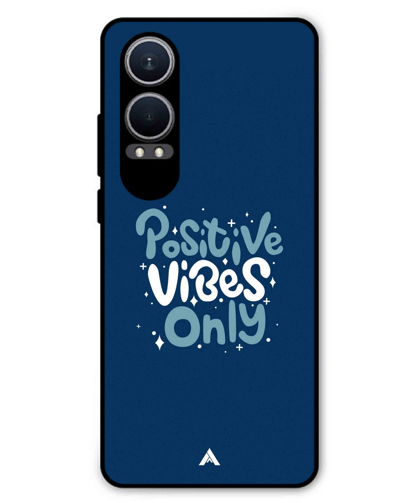Positive Vibes Only Metal Back Cover Phone Case for Oneplus Nord CE 4 Lite
