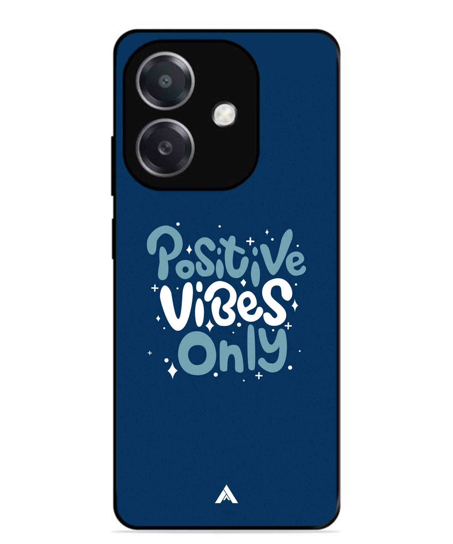 Positive Vibes Only Metal Back Cover Phone Case for Oppo A3X