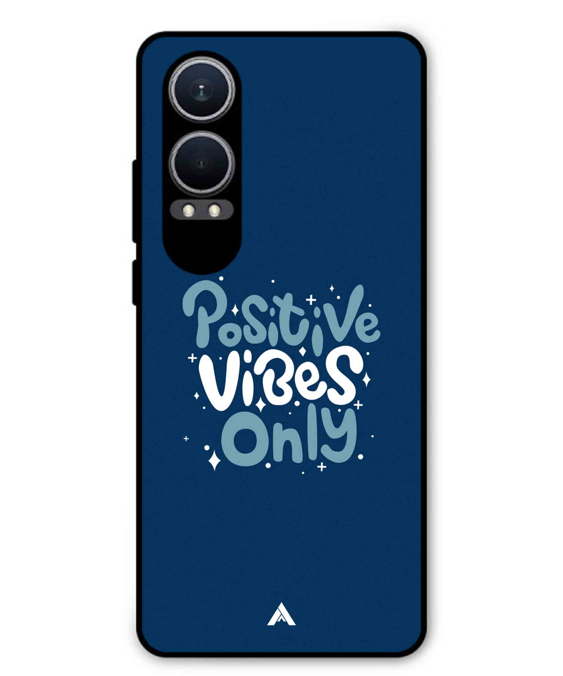 Positive Vibes Only Metal Back Cover Phone Case for Oppo K12x