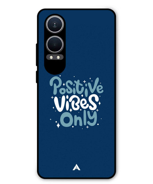 Positive Vibes Only Metal Back Cover Phone Case for Oppo K12x
