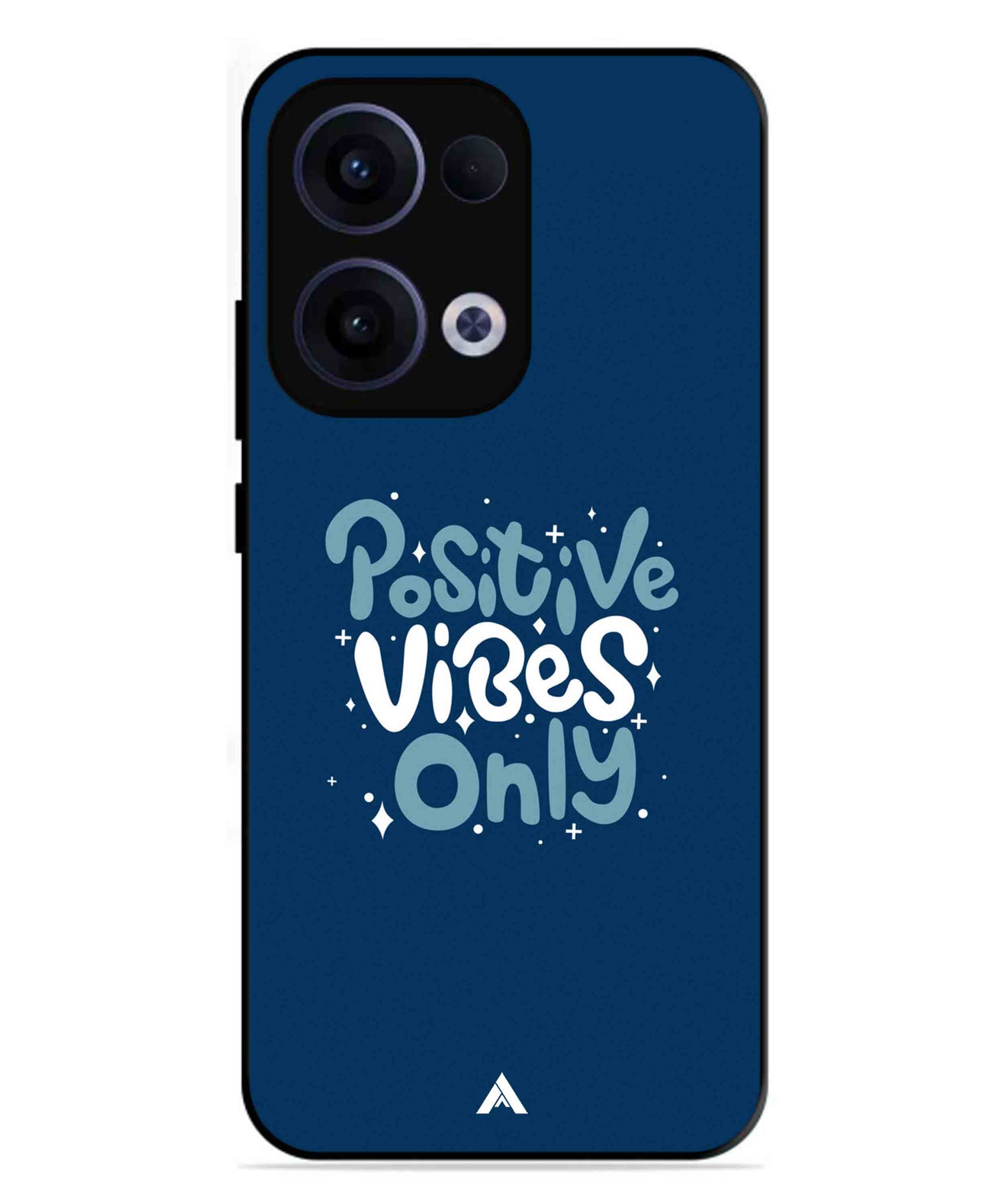 Positive Vibes Only Metal Back Cover Phone Case for Oppo Reno 13