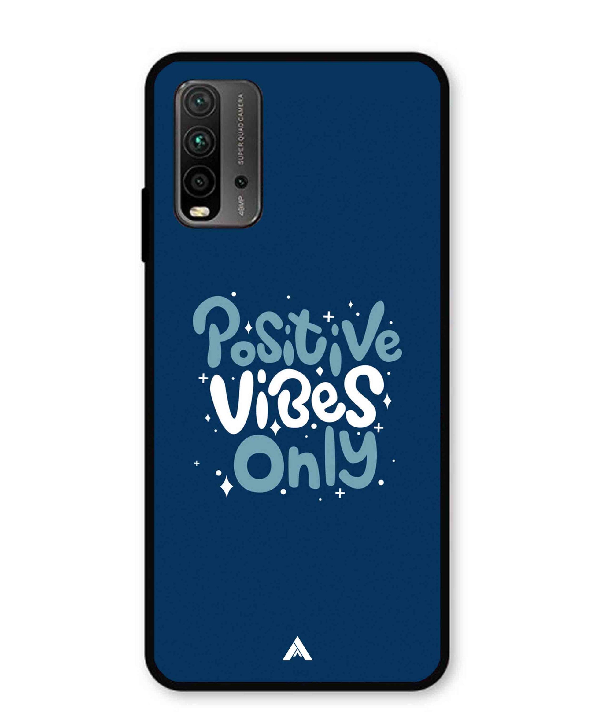 Positive Vibes Only Metal Back Cover Phone Case for Poco M3