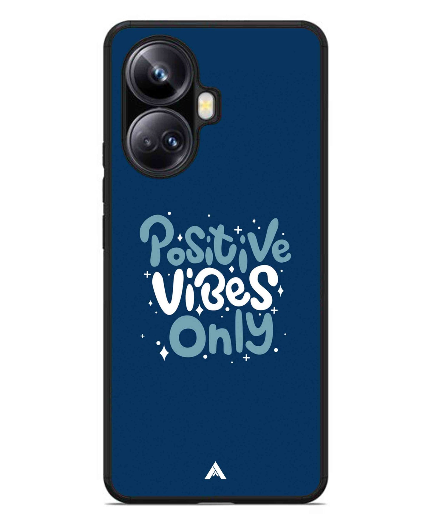 Positive Vibes Only Metal Back Cover Phone Case for Realme 10 Pro Plus