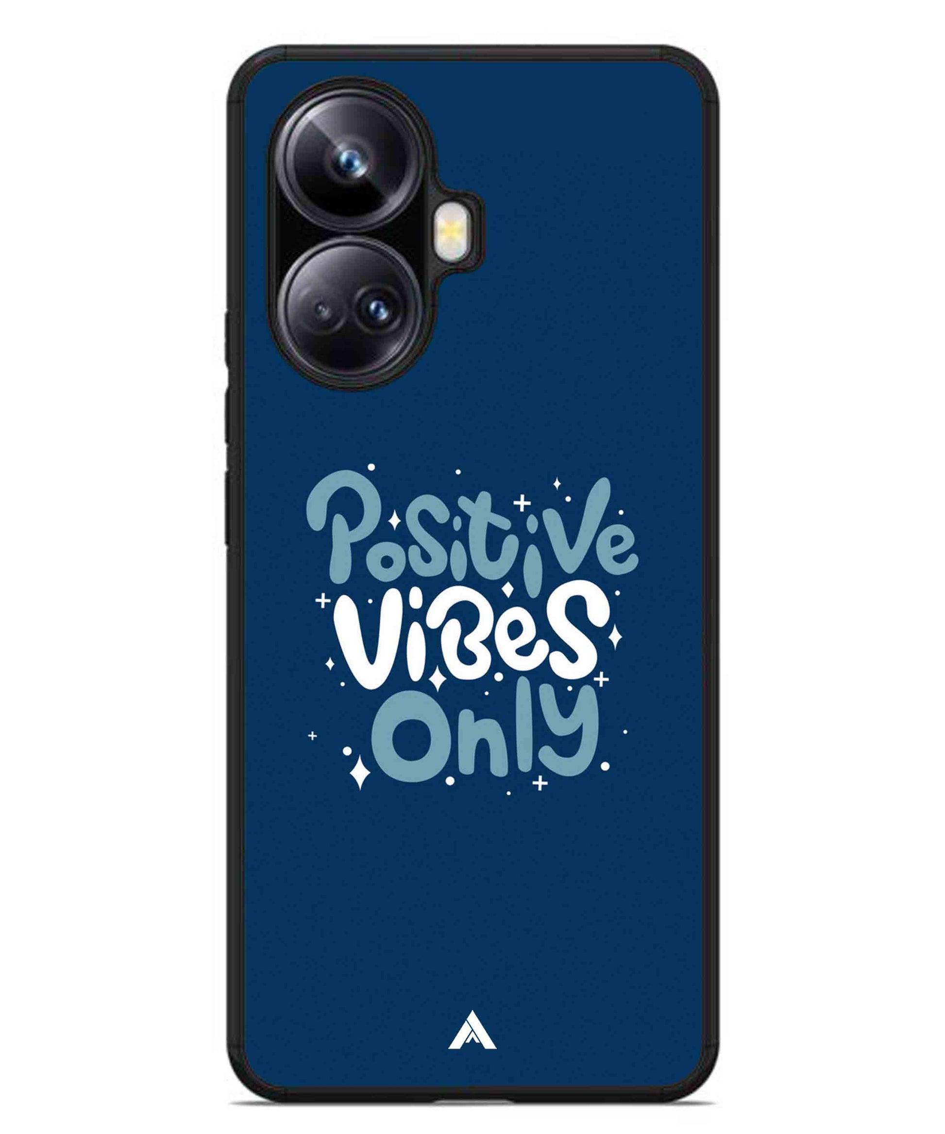 Positive Vibes Only Metal Back Cover Phone Case for Realme 10 Pro Plus